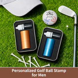Sello de golf grande personalizado – Logotipo de 20 mm con estuche metálico