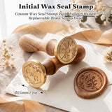Personalized Wax Seal Stamp Create Your Own Design/Logo/Letter Customization Brass Wax Stamp for Wedding Invitation Envelope Seals Gift Wrapping Wine Bottles DIY Crafts & Graduation Gifts