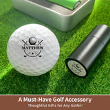 Sello de golf grande personalizado – Logotipo de 20 mm con estuche metálico