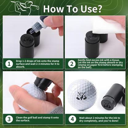Make It Your Hole in One - Monogrammed Initial Name - Personalized Golf Ball Stamp