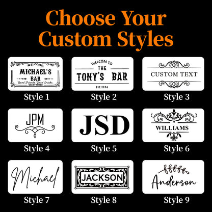 Personalized Bar Mat