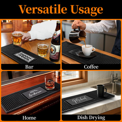 Personalised Bar Mat Non-slip PVC Rubber Bar Mat