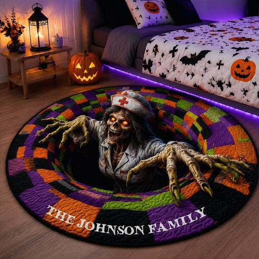 Halloween Optical Illusion Rug 3D Halloween Rug - Optical Illusion with Depth Pattern Non-Slip Soft Fabric