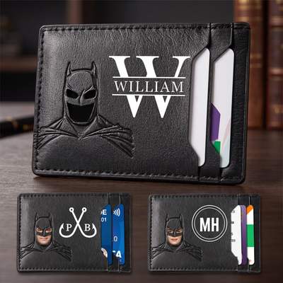 Billetera de murciélago personalizada con nombre