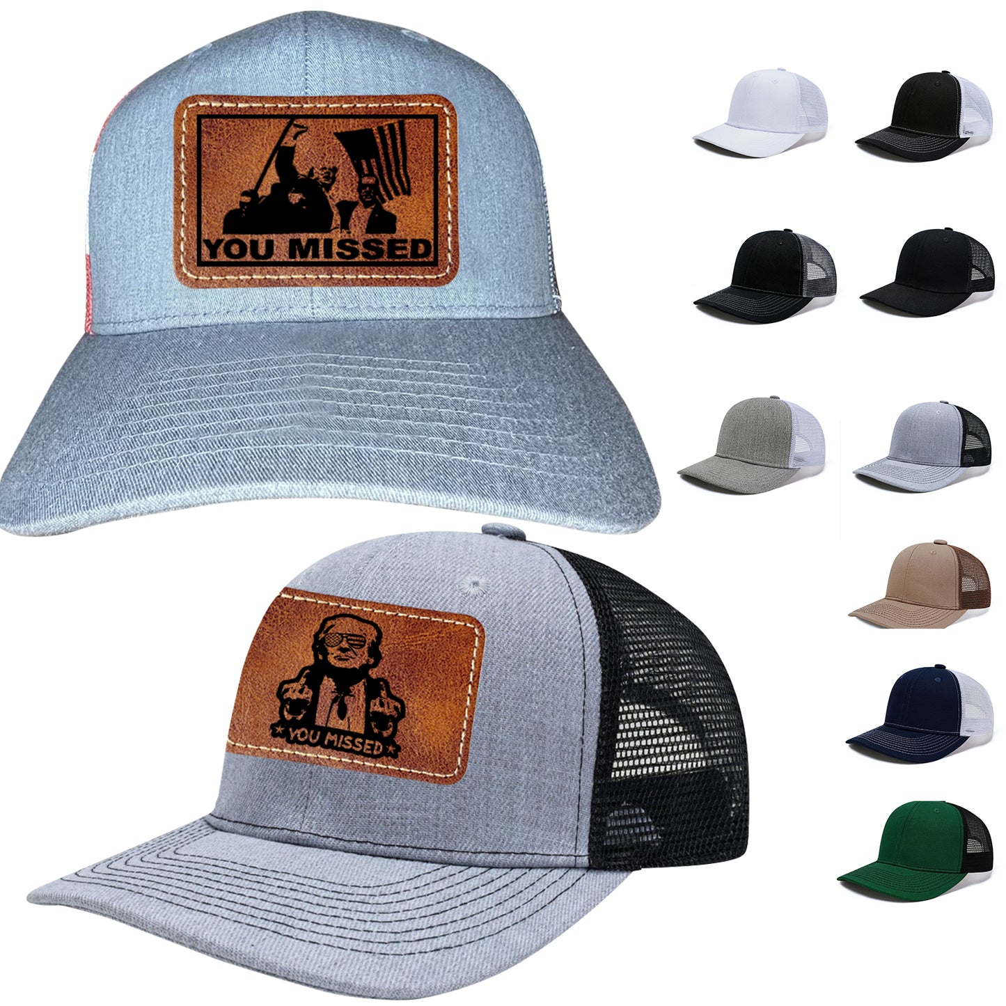 You Missed Trump Shot Handmade Hat