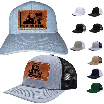 You Missed Trump Shot Handmade Hat