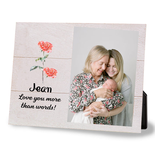 Personalized Birth Flower Photo Frame
