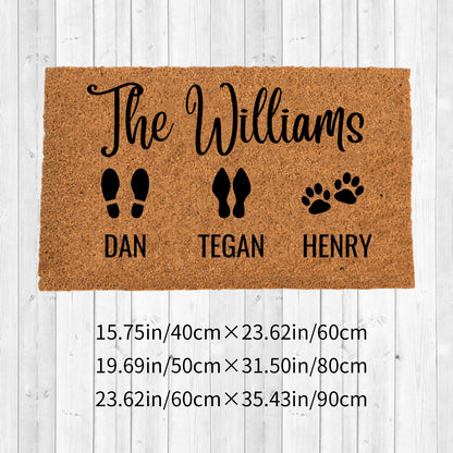 Personalized Family Name Doormats