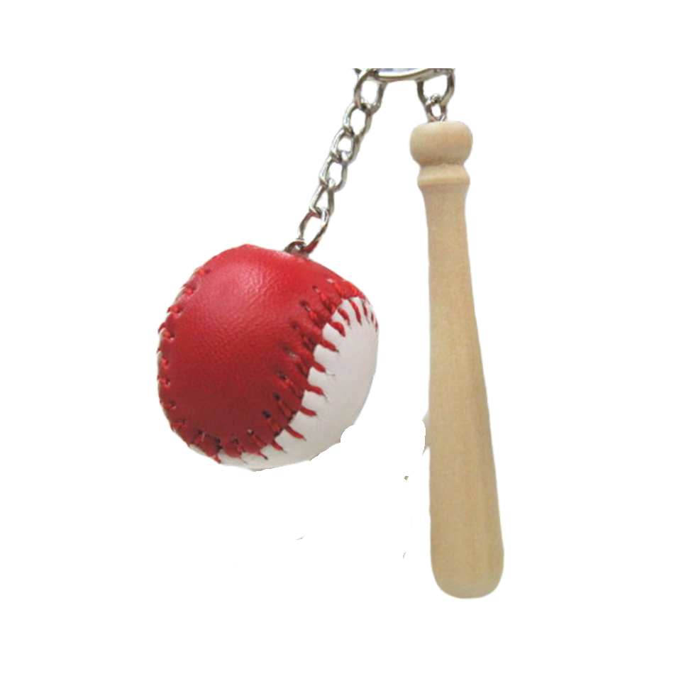 Personalized Mini Baseball Keychain