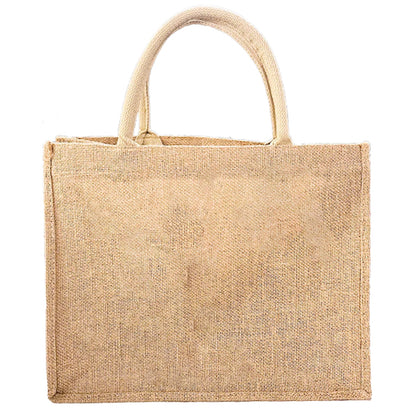 The Signature Character Jute Tote | Custom Name & Cartoon Portrait
