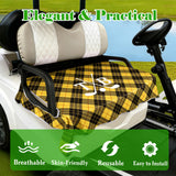 Funda personalizada para asiento de carrito de golf con nombre, inicial o logotipo. Accesorios para campo de golf 51" × 31.5" Ajuste universal para carritos de 2 asientos. Regalos para papá o esposo entusiasta del golf.