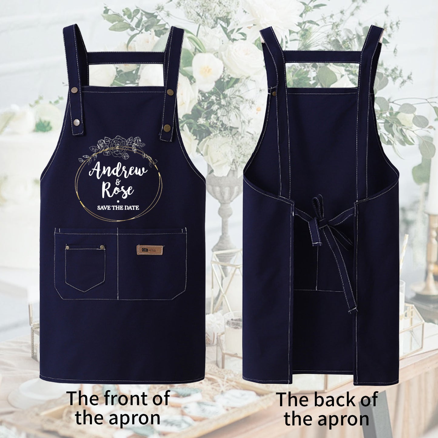Personalized Aprons for Couples, Wedding Aprons, Husband And Wife Aprons