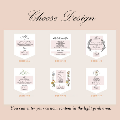 Personalized Flower Embroidered Handkerchief | Customized Cotton Hankies for Women