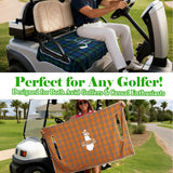 Funda personalizada para asiento de carrito de golf con nombre, inicial o logotipo. Accesorios para campo de golf 51" × 31.5" Ajuste universal para carritos de 2 asientos. Regalos para papá o esposo entusiasta del golf.