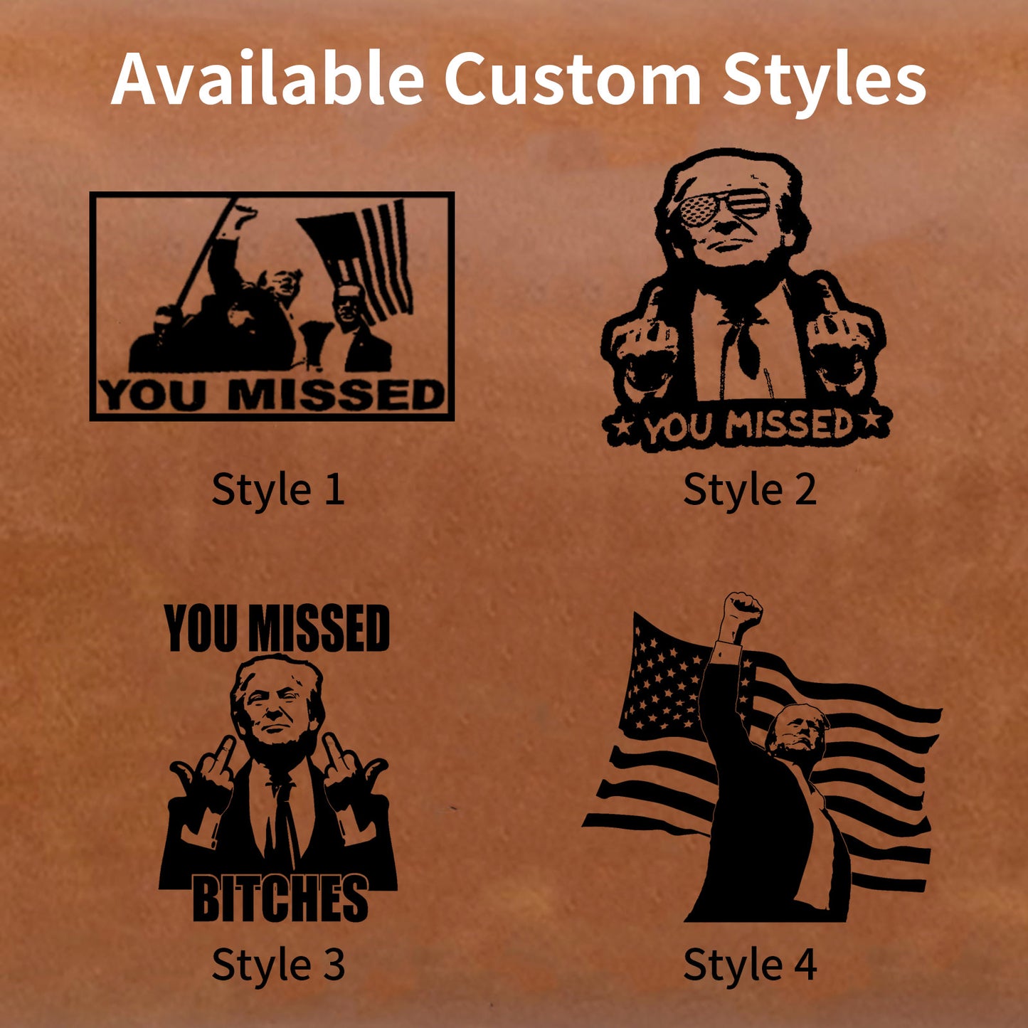You Missed Trump Shot Handmade Hat