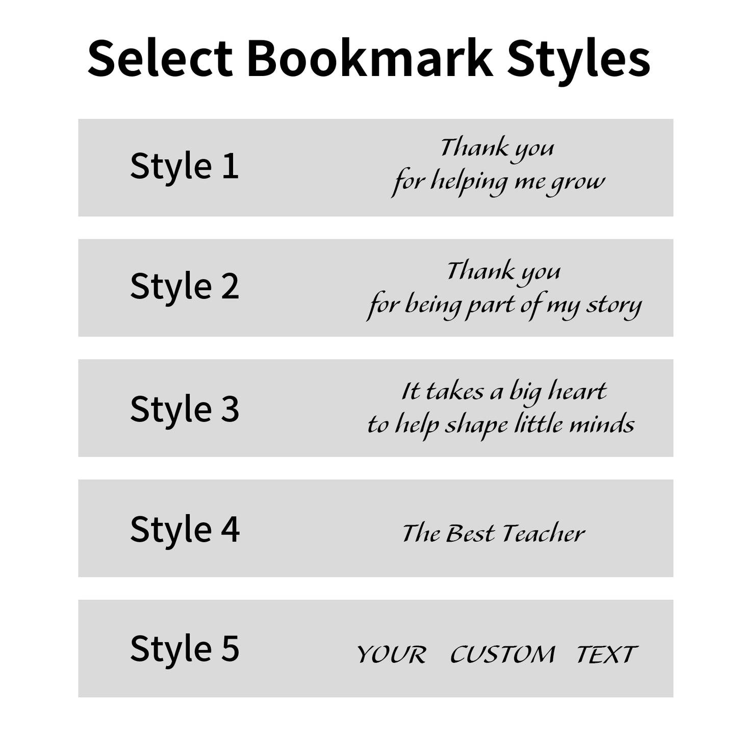 Personalized Leather Bookmark, Classic Stitched Bookmark, Gift for Wonmen Teachers