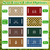 Funda personalizada para asiento de carrito de golf con nombre, inicial o logotipo. Accesorios para campo de golf 51" × 31.5" Ajuste universal para carritos de 2 asientos. Regalos para papá o esposo entusiasta del golf.