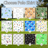 Polo de golf personalizado con cara estampada divertida de secado rápido, camisa tipo polo unisex para golfistas, regalos para amantes del golf, padre golfista, abuelo, esposo, novio, familiares y amigos