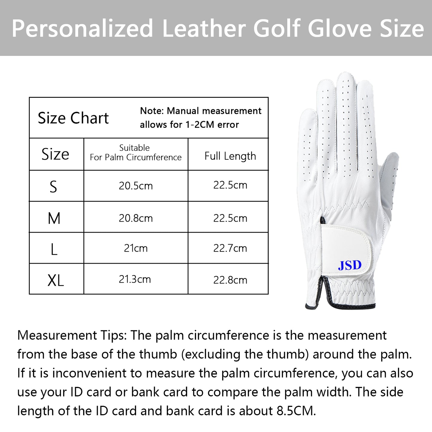 Personalized Golf Gloves Custom Leather Golf Gloves with Name Left Hand Glove for the Right Handed Golfer for Golf Tours and Daily Use Gifts for Golfer Dad Husband Boyfriend Golf Coach Unisex
