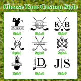 Funda personalizada para asiento de carrito de golf con nombre, inicial o logotipo. Accesorios para campo de golf 51" × 31.5" Ajuste universal para carritos de 2 asientos. Regalos para papá o esposo entusiasta del golf.
