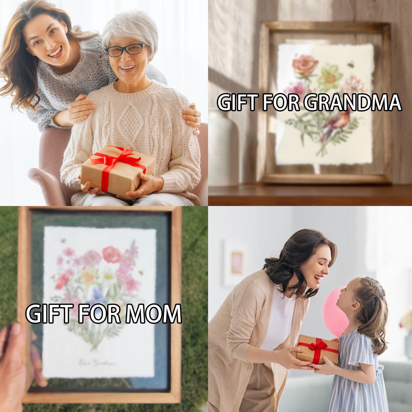 Personalized Birth Flower Family Sign
