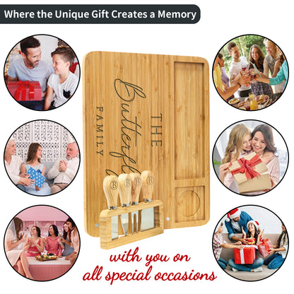 Personalized Engrave Charcuterie Board Set