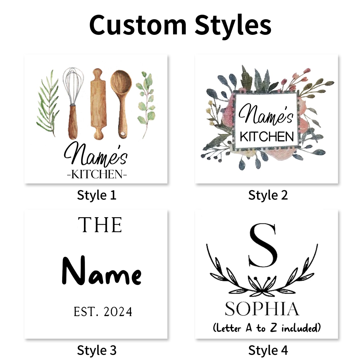 Personalized Kitchen Apron Set