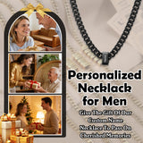 Personalized Men Necklace with Family Name Custom 1-10 Names