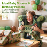 Personalized Dinosaur Letter Pillow for Kids A-Z Initial Plush Throw Cushion Custom Name Flat Printed 3D Look Sofa Decorative Pillow Birthday Xmas Gifts for Kids Boys Girls Dinosaur Lovers
