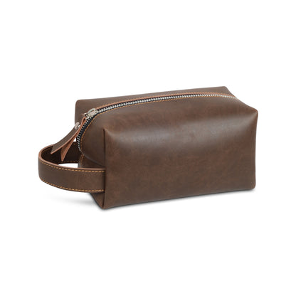 Personalized Toiletry Bag Customizable PU Leather Bag Dopp Kit Waterproof Wash Bag Suitable