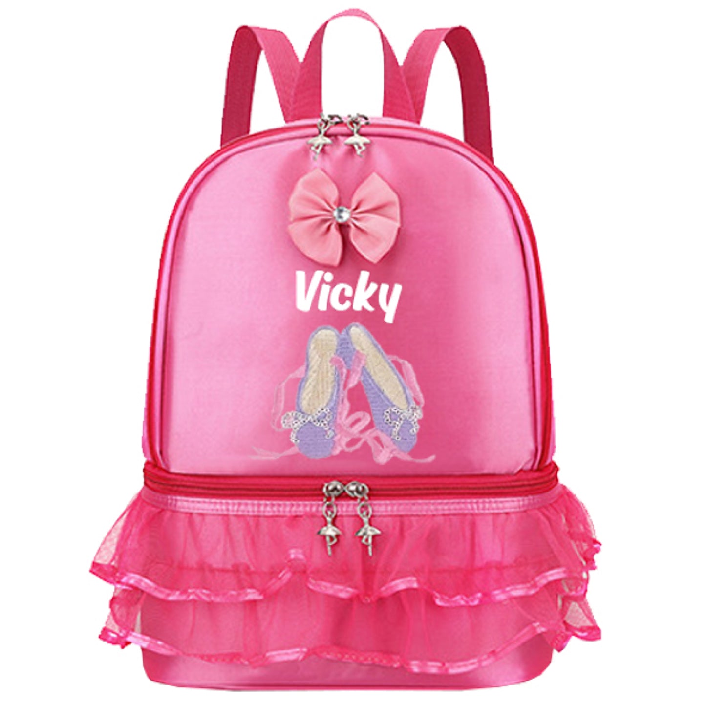Personalized Girls Dance Ballet Bag, Custom Dance Bag, Large Capacity Fashion Tote Bag