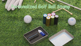 Personalized Large Golf Ball Stamp – 20 mm Logo with Metal Storage Case Custom Name or Logo Reusable Golf Ball Marking Men's Golf Accessories Gifts for Golf Lovers Golfers Dad Husband